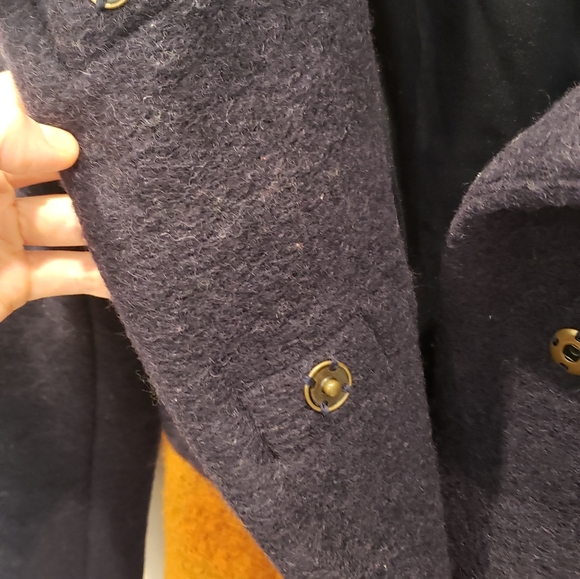 PLENTY Sz S Coat Wool Dusken Funnel Neck Coat - Picture 7 of 11